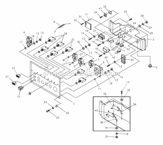 Control_Panel_186084 Diagram and Parts List for 030203-0  Briggs and Stratton Generator
